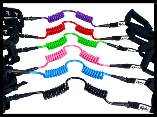 Kāohi Leash Double Coil 8 mm