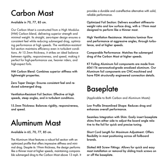 KT Carbon Mast
