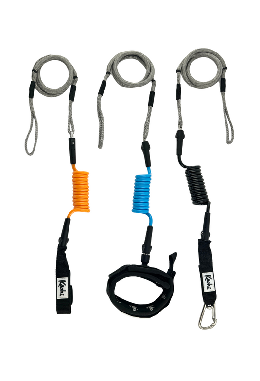 INVIZ Leash XL - Hybrid for Downwind Foiling - 45" Dyneema Cord
