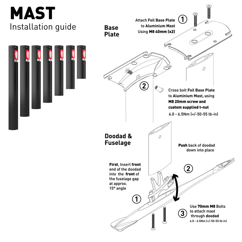 Load image into Gallery viewer, AXIS 19mm Aluminium Mast 45 (2026)
