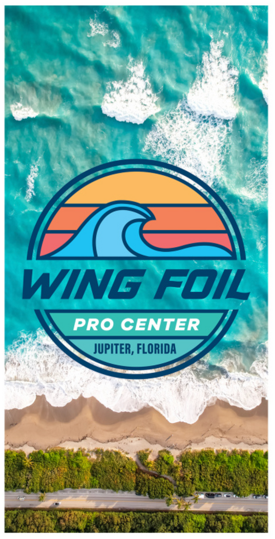 Wing Foil Pro Center beach towel