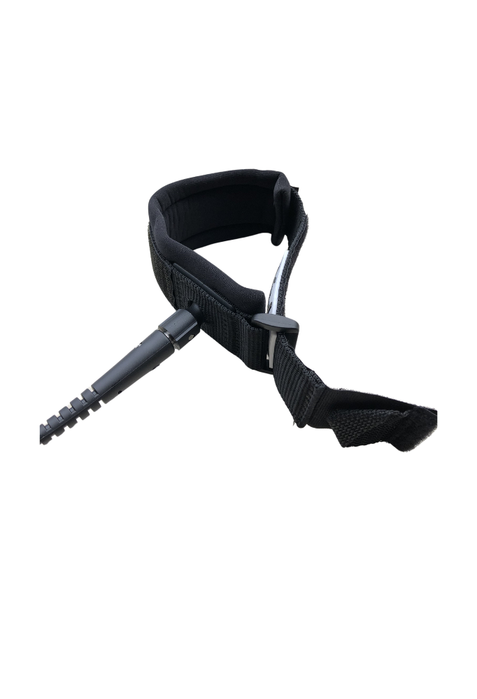 Load image into Gallery viewer, Kāohi Wing Leash - 6' x 5.5 mm Double Coil with Wrist Cuff
